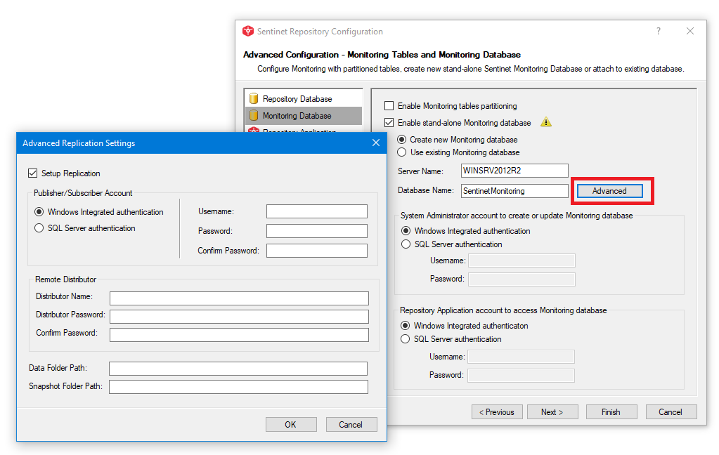 appendix-g-advanced-monitoring-configuration-stand-alone-monitoring-database-sentinet