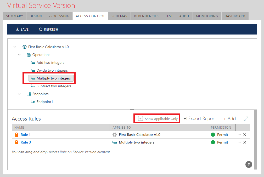 Show Applicable Only